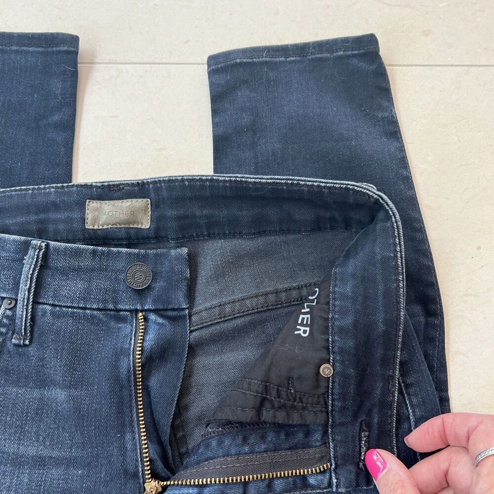 MOTHER High Waisted Looker Jeans Women’s Size 25 When the Going Gets Tough Dark - Picture 4 of 9